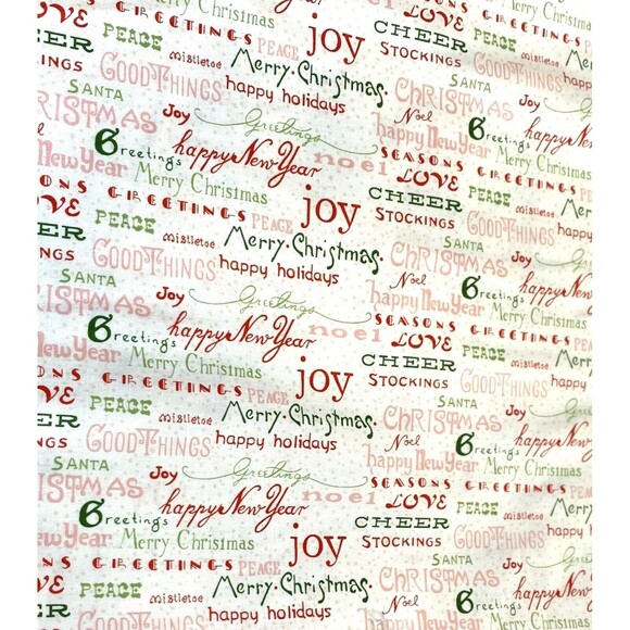 VTG - 2009 - Sew Christmas! Greetings - Alexander Henry - THIS IS A 2 YARD PIECE - Picture 1 of 9